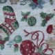 Tissu Jacquard Botas Botte de Noël Lurex Argent 