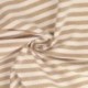 Tissu Chemise Coton lin Grande Rayure Beige 