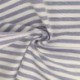 Tissu Chemise Coton lin Grande Rayure Bleu