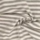 Tissu Chemise Coton lin Grande Rayure Gris 