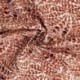 Tissu Popeline de Coton Impression Digitale Plume Brun