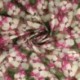 Tissu Popeline de Coton Impression Digitale Floral Rose