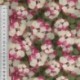 Tissu Popeline de Coton Impression Digitale Floral Rose