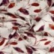 Tissu Popeline de Coton Impression Digitale Végétal Rouille
