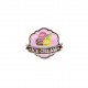 Badge ice cream - Fond jaune