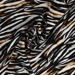 Tissu Viscose Impression Digitale Zebré