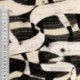 Tissu Viscose Impression Digitale Abstrait Noir et Beige