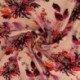 Tissu Viscose Impression Digitale Floral Rose
