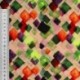 Tissu Viscose Impression Digitale Carré Multicolore