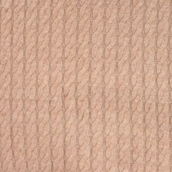 Tissu Matilda Maille Torsadee Cognac