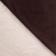Tissu Suédine Double Sherpa Uni Marron