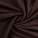 Tissu Suédine Double Sherpa Uni Marron