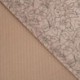 Tissu Velours Côtelé Imprimé Fleurs Taupe