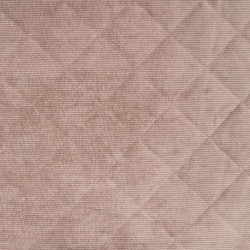 Tissu Velours Côtelé Matelassé Fausse Fourrure Camel