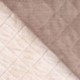 Tissu Velours Côtelé Matelassé Fausse Fourrure Camel