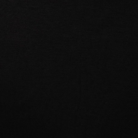 Tissu Jersey de Viscose Uni Noir 