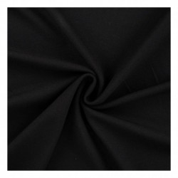 Tissu Jersey de Viscose Piqué Noir