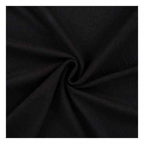 Tissu Jersey de Viscose Piqué Noir