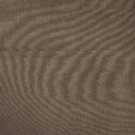 Tissu Veloutine Uni Kaki 