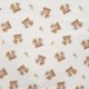 Tissu Flanelle Impression Digitale Tigre Ecru 