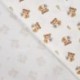 Tissu Flanelle Impression Digitale Tigre Ecru 