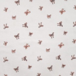 Tissu Flanelle Impression Digitale Ecru