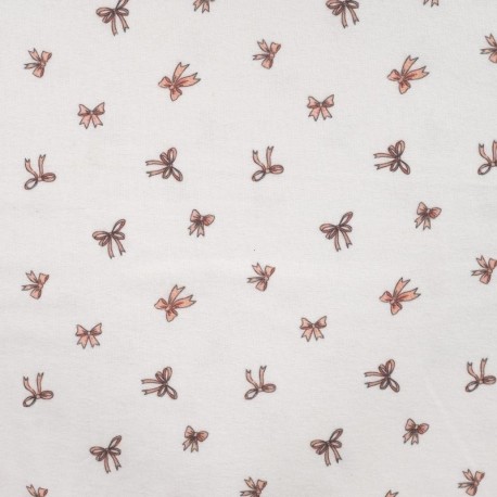 Tissu Flanelle Impression Digitale Ecru