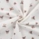 Tissu Flanelle Impression Digitale Ecru