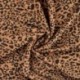 Tissu Velours Côtelé Imprimé Léopard Camel 