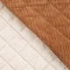 Tissu Velours Côtelé Matelassé Fausse Fourrure Camel