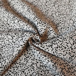 Tissu Jacquard Nairobi Mini Leopard Ecru