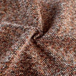 Tissu Sacha Chenillé Degradé Terracotta