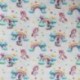 Tissu Imprimé Unicorn Effet 3d Ecru 