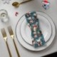 Tissu Cretonne Koala Givré Effet 3d Bleu