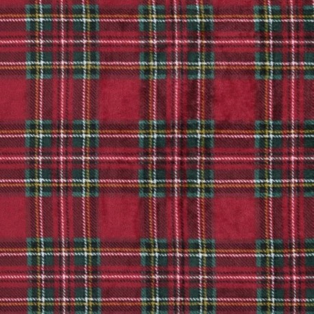 Tissu Polaire Microfibre Willis Rouge