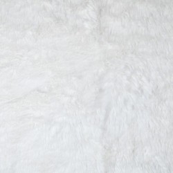 Tissu Fausse Fourrure Banquise Blanc