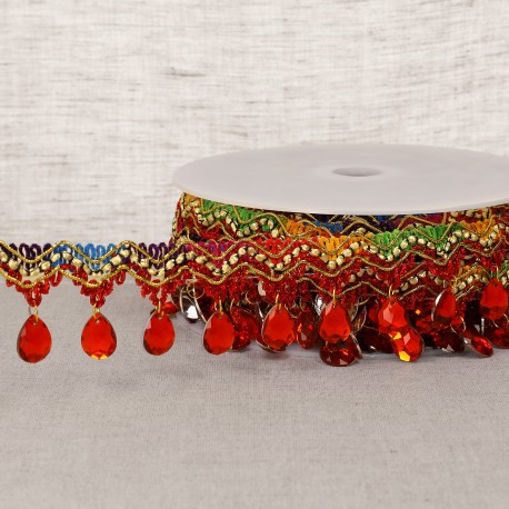 Frange perles