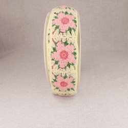 Galon crochet fleurs Ecru