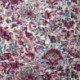 Tissu Blockprint Imprimé Tampons Mains Matelassé Double Face Violet