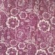 Tissu Blockprint Imprimé Tampons Mains Matelassé Double Face Violet
