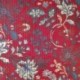 Tissu Blockprint Imprimé Tampons Mains Matelassé Double Face Rouge Bleu
