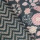 Tissu Blockprint Imprimé Tampons Mains Matelassé Double Face Vert sapin