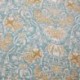 Tissu Blockprint Imprimé Tampons Mains Matelassé Double Face Rouge Bleu clair
