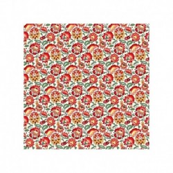 Tissu Gange Cretonne Rouge