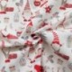 Tissu Coton Imprimé Lutin Blanc