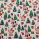 Tissu Coton Imprimé Gnomes Blanc