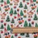 Tissu Coton Imprimé Gnomes Blanc