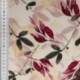 Tissu Popeline de Viscose Imprimée Motif Feuillage Fond Clair