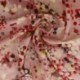 Tissu Popeline de Viscose Imprimée Motif Abstrait Fond Rose