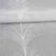 Tissu Plume Etamine Brodée Blanc 